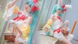 The little rabbit is white and white, and both ears stand up ❤️ Hatsune Miku / cospaly [Qingdou sauc