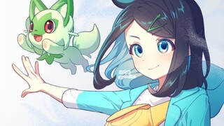 [Pokémon Horizon] 108-second ❤️ animation challenge, Riko is so cute!