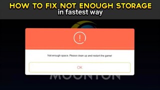 HOW TO FIX NOT ENOUGH SPACE PLEASE CLEAN UP AND RESTART THE GAME | Mobile Legends