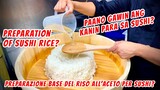 Basic preparation of rice for sushi at home and preparation of vinegar seasoning tutorial