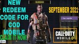 *September 2021* Call Of Duty Mobile New Redeem Code | Cod Mobile Redeem Code