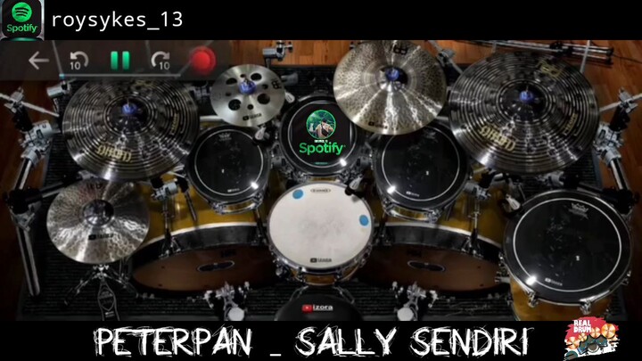 Peterpan _Sally Sendiri Cover Real Drum