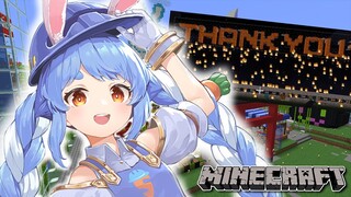 【Minecraft】ハイパーありがとう装置作る！！！！！ぺこ！【ホロライブ/兎田ぺこら】