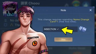 I CHANGED MY NAME TO iNSECTiON AND THIS HAPPENED...