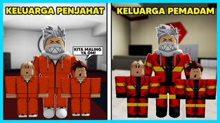 MIPAN & ZUZUZU | Keluarga Penjahat VS Keluarga Pemadam (Brookhaven) - Roblox Indonesia