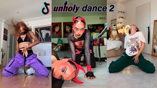 Unholy X God Is A Women X 7 Ring TikTok Dance Compilation #unholy #dance