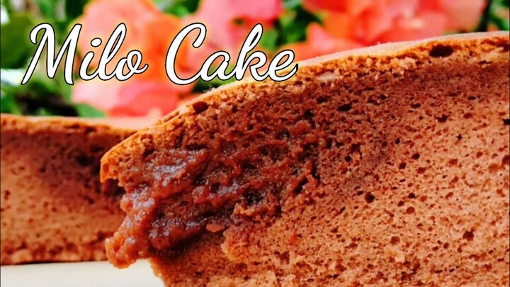 Easy and affordable Milo Cake w/ Milk | Easy Recipe | Tasty Bite