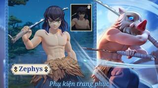 free phụ kiện inosuke khi sở hữu 6 trang phục demon slayer :))