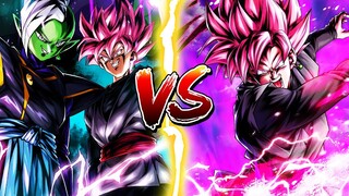 ZAMASU: GOKU BLACK ASSIST VS GREEN SSJ ROSÉ GOKU BLACK - Dragon Ball Legends