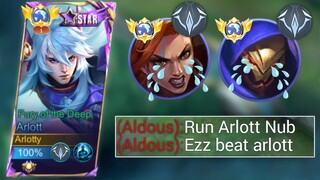 ARLOTT WITH THE WAR CRY EMBLEM REALLY MAKES THE ENEMY CRY! (You must try this) - Mobile legends