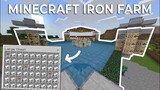 Minecraft Bedrock: How to Make Iron Farm 1.18 Simple