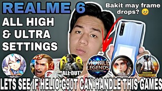 REALME 6 in ML, ROS, PUBG, COD, AOV and HONKAI IMPACT | GAME TEST (ENGLISH SUB)