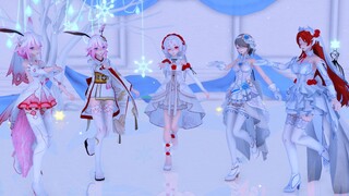 [Honkai Impact Three Panorama MMD] สัมผัสความรู้สึกของการถูกห้อมล้อมด้วยภรรยาของคุณ (งานแต่งงานดอกไม้ที่เท่าเทียมกันห้าครั้ง)