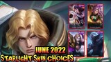 June 2022 Starlight Skin Choices | Tigreal Starlight Skin | MLBB