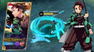 LING SKIN SCRIPT AS TANJIRO KAMADO - MOBILE LEGENDS