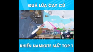 Quả lửa cay cú khiến NamKute mất top 1