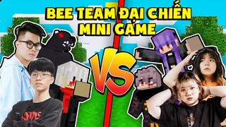 KHANGG VÀ MEOPEOW GẠ KÈO SOLO PVP HỘI CHỊ EM BEE TEAM TRONG MAP MINIGAME SKILL TRONG MINI WORLD