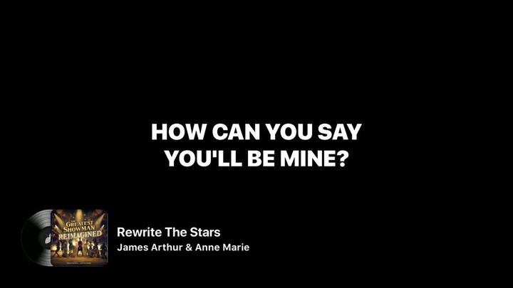 Rewrite The Stars Lirik