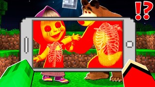 How Mikey and JJ SCANNED MASHA and The BEAR at 3:00am ? - in Minecraft Maizen