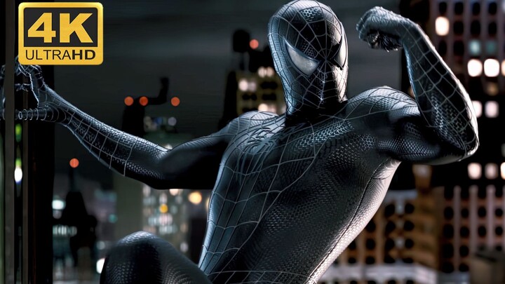 【4K】Spider-Man vs. Sandman, simbiot Venom menggantung Sandman setelah memilikinya