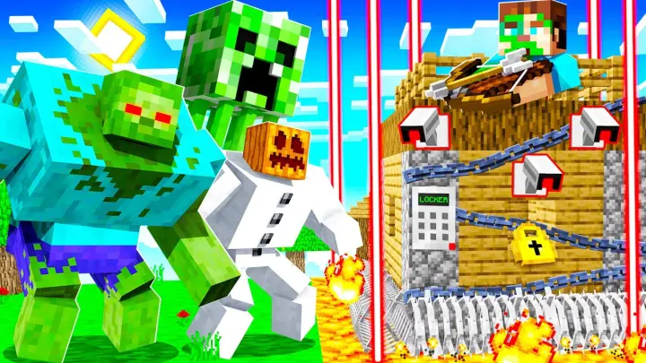 Mutant Creatures vs Most Secure Minecraft House