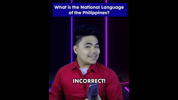 What's the National Language of the Philippines? #shorts