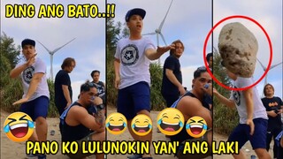 YUng  Malaking bato Ang na ibato sayu Grabe! DING Ang laki!|  Pinoy Memes, Funny videos compilation