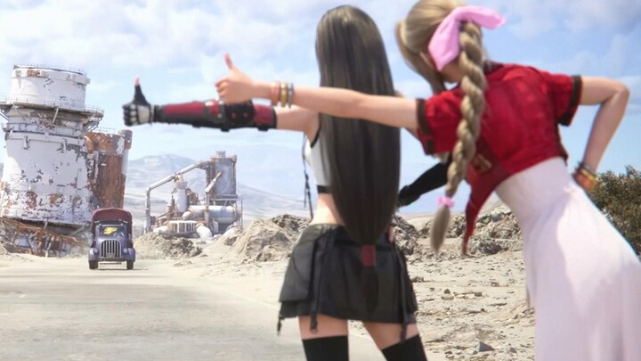 [FF7re] / 4K Alice Tifa CG, cây cầu cổ điển