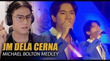 JM Dela Cerna - Michael Bolton Medley [NewGen Champs Concert] | SINGER REACTION