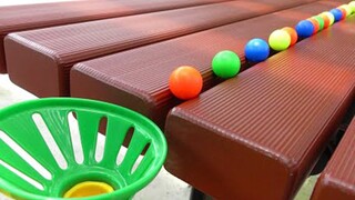 Cầu trượt trẻ em lắp ráp khối xây dựng đồ chơi giáo dục bé trai và bé gái 3-6 tuổi đường trượt bóng