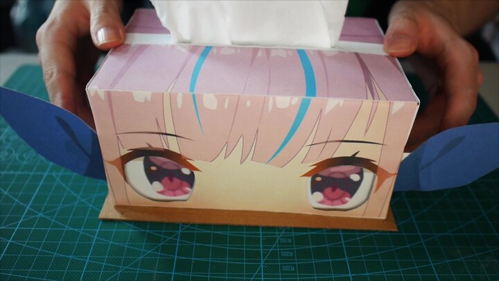 กล่องดึงกระดาษทิชชู่คุณ Minato Aqua แบบเข้าใจง่าย