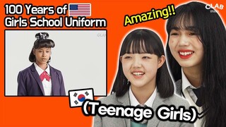 Korean Teen Girls React To 100 Years of  Girls School Uniform