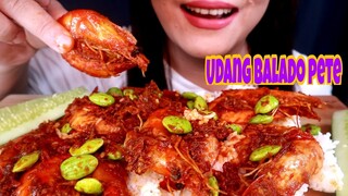 ASMR UDANG BALADO PETE PEDAS SEDAP | ASMR MUKBANG INDONESIA