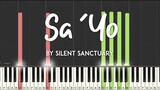 Sa 'Yo by Silent Sanctuary synthesia piano tutorial + sheet music