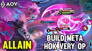 AOV : ALLAIN GAMEPLAY | BUILD META HOK - ARENA OF VALOR LIÊNQUÂNMOBILE ROV COT