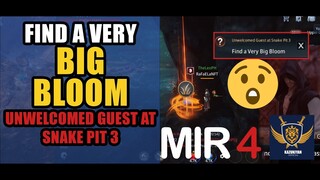 Find A Very Big Bloom "Unwelcomed Guest at Snake Pit 3" Guide | MIR4 Request Walkthrough #MIR4