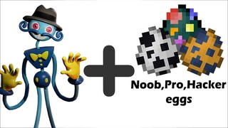 Daddy Long Legs + noob  pro hacker Eggs = ??? Animations #36 || Poppy Playtime Animation