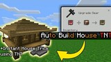 How to make an Auto Build House TNT in Minecraft using Command Block Tricks!