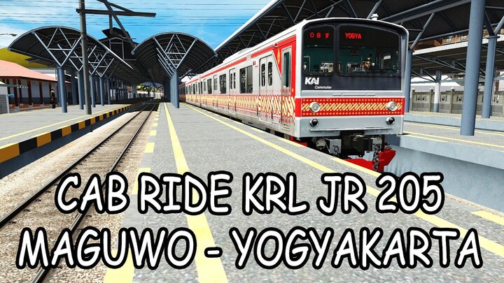 CAB RIDE KRL JR 205 SF 8 YOGYAKARTA | TRAINZ SIMULATOR INDONESIA