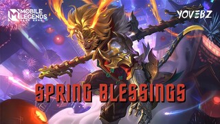 Spring Blessings Live Wallpaper | Sun Lunar Fest Skin | Mobile Legends Bang Bang