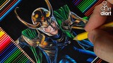 Drawing Loki | Tom Hiddleston | The Avengers | Marvel | diArt