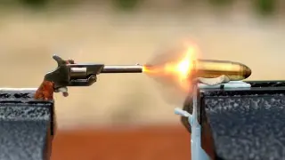 Can a 2 Inch Gun Fire a 1 Inch Bullet- - 300,000FPS - The Slow Mo Guys