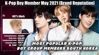 Most Popular K-Pop Boy Member on South Korea [BrandReputation May 2021]