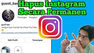 cara menghapus akun instagram