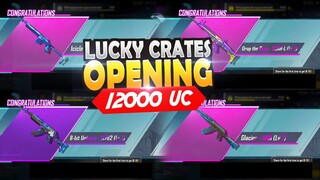 GOT AKM GLACIER SKIN | YES I GOT ALL UPGRADEABLE GUNS | LUCKY CRATE OPENING | PUBG MOBILE LUCKY SPIN