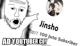 MAS NYA LOH REK UDAH JADI YOUTUBER @jinsho0017