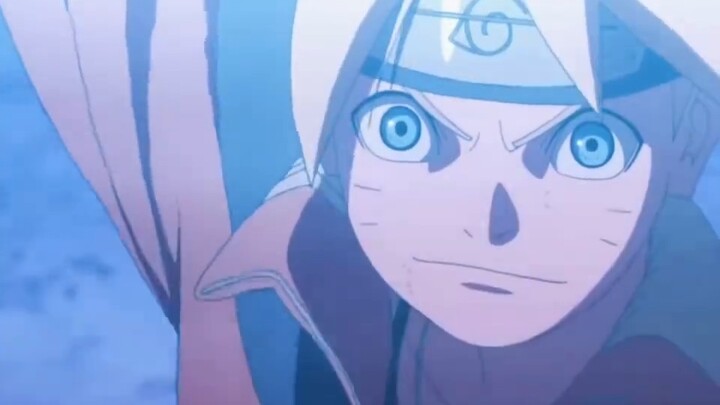 Naruto made a Rasengan for Boruto and Boruto defeated Momoshiki