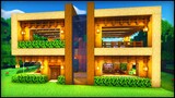 Minecraft Wooden Modern House: How to build a Cool Modern House Tutorial