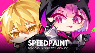 EMUKASA CYBERPUNK DEAD BOY | SPEEDPAINT