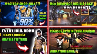 BOCORAN FF❗️BUNDLE FF GRATIS , MYSTERY SHOP JULY?🤔 ANIMATION BARU PEGASUS? M60 RAMPAGE RILIS LAGI ?